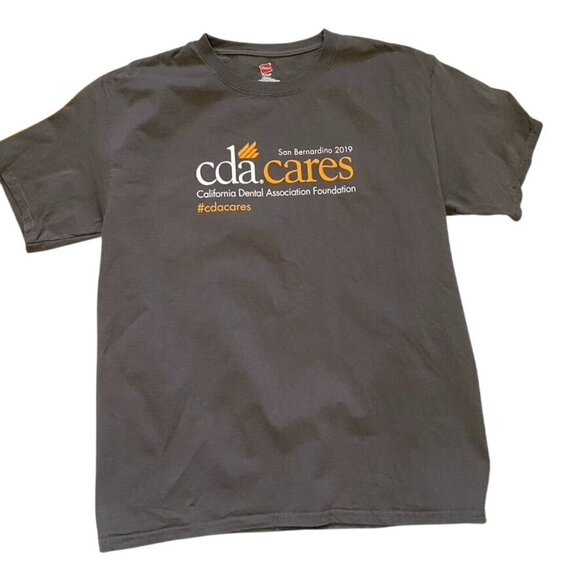 Hanes CDA California Dental Association Cares T-Shirt Sz Med San Bernardino 2019 - Picture 1 of 7